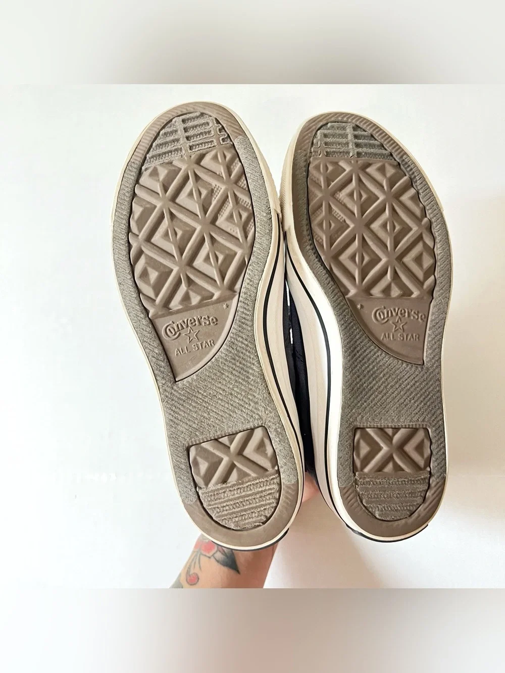 Converse Kids High-Top Sneakers in Gray with Black Laces